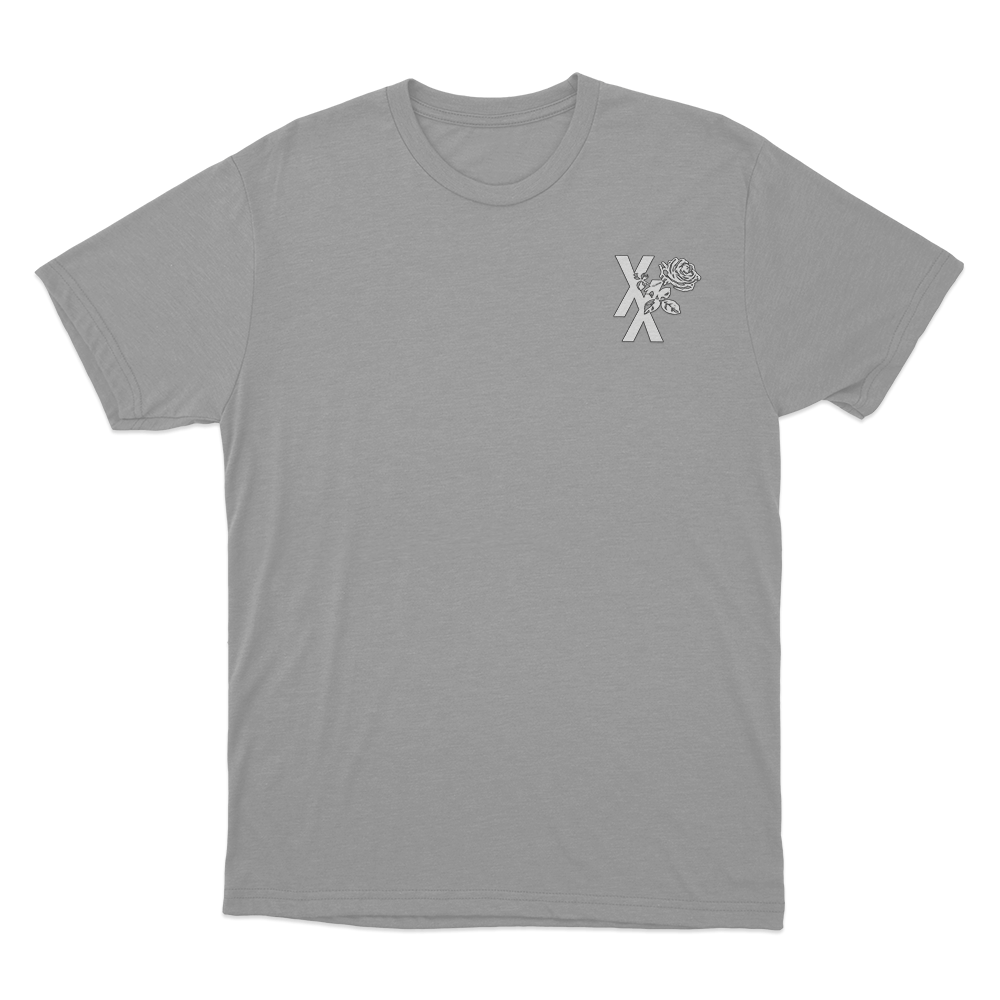 XX Rose Unisex T Shirt Grey XX Rose Unisex T Shirt Grey